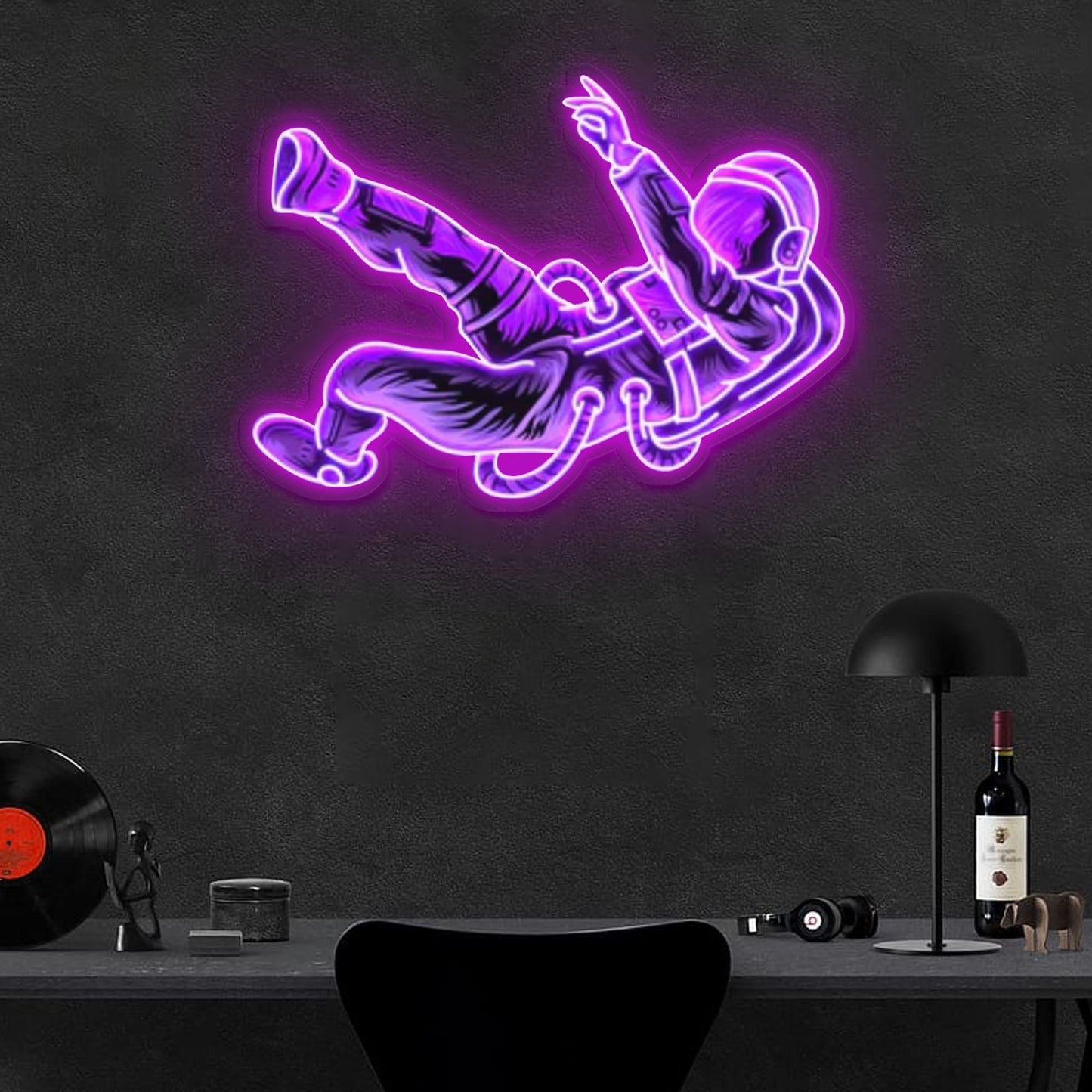 "Lost In Space" Neon x Acrylic Artwork