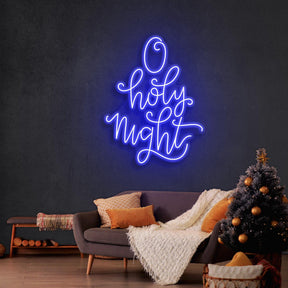O Holy Night Christmas Neon Sign