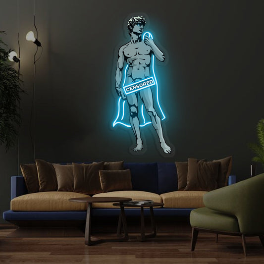 "Shameless David" Neon x Acrylic Artwork