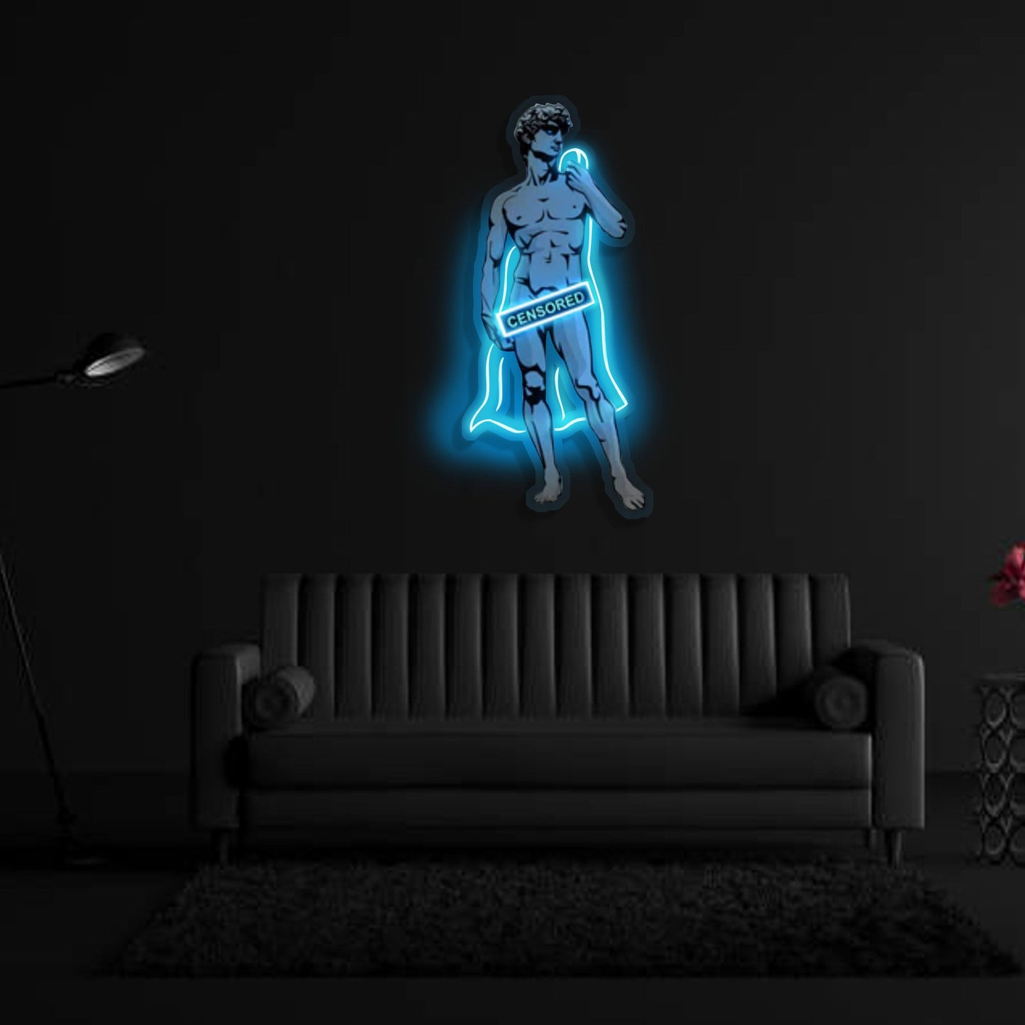 "Shameless David" Neon x Acrylic Artwork