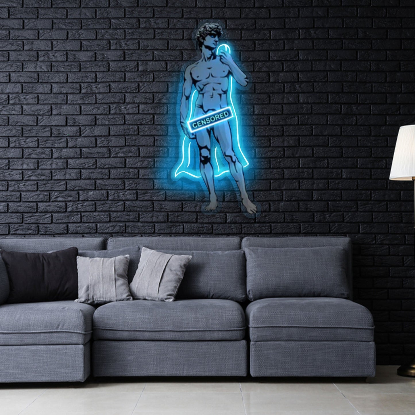 "Shameless David" Neon x Acrylic Artwork