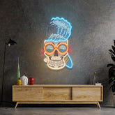 Skull Beach  LED Neon Sign Light Pop Art
