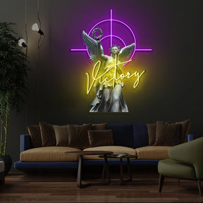 Winged Victory Neon x Acrylic Artwork