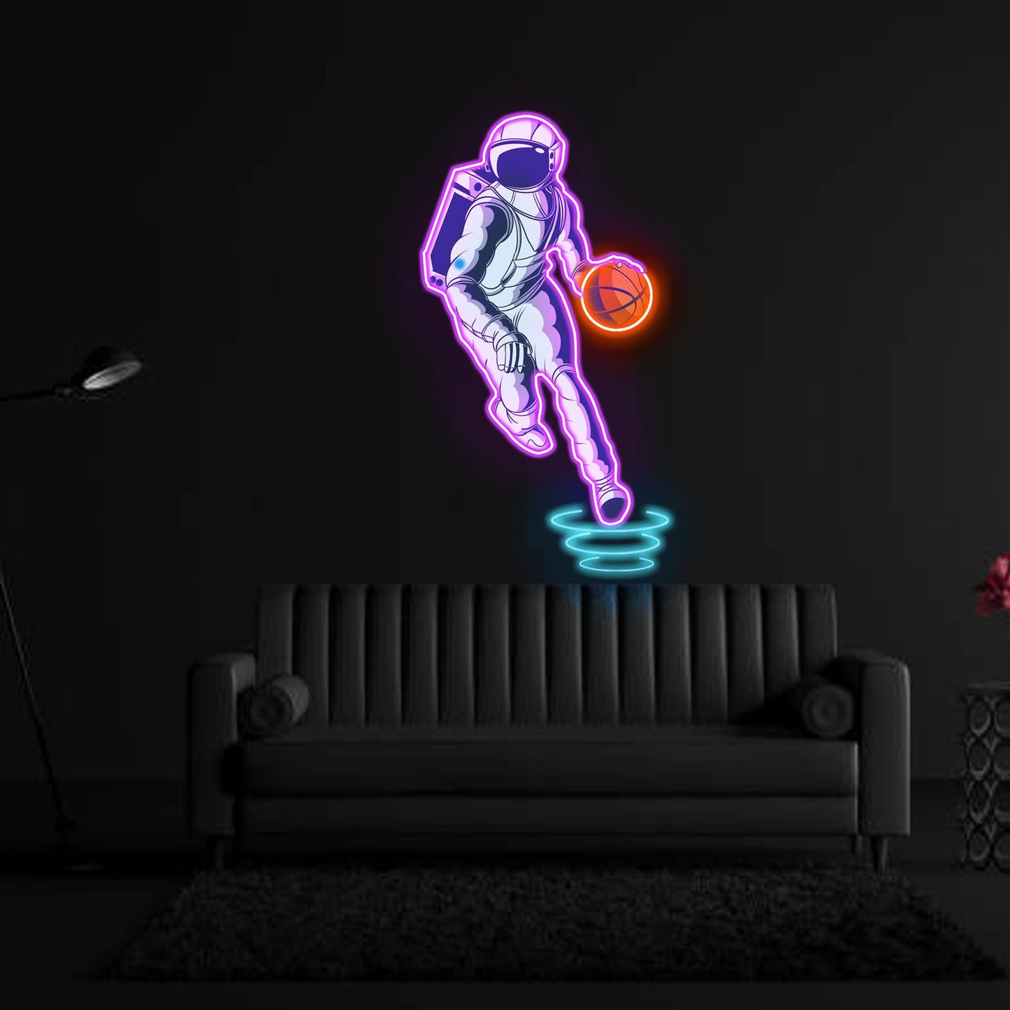 "Astroballer" Neon x Acrylic Artwork