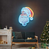Big Beard Santa Neon Sign - Christmas