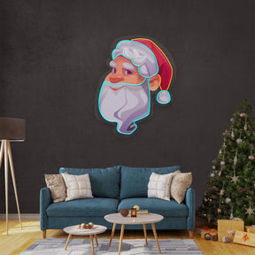 Big Beard Santa Neon Sign - Christmas