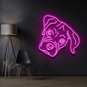 "Boxer Puppy" Neon Sign