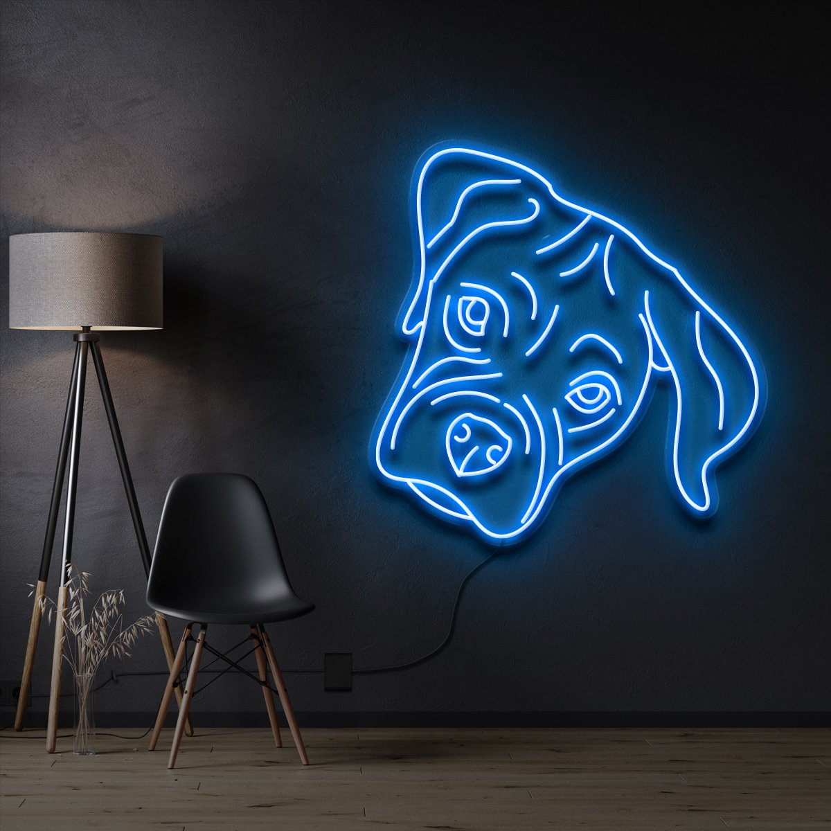 "Boxer Puppy" Neon Sign