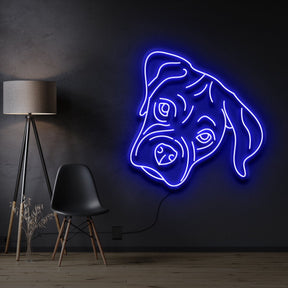"Boxer Puppy" Neon Sign
