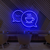 "Coffee Chats" Neon Sign for Cafés