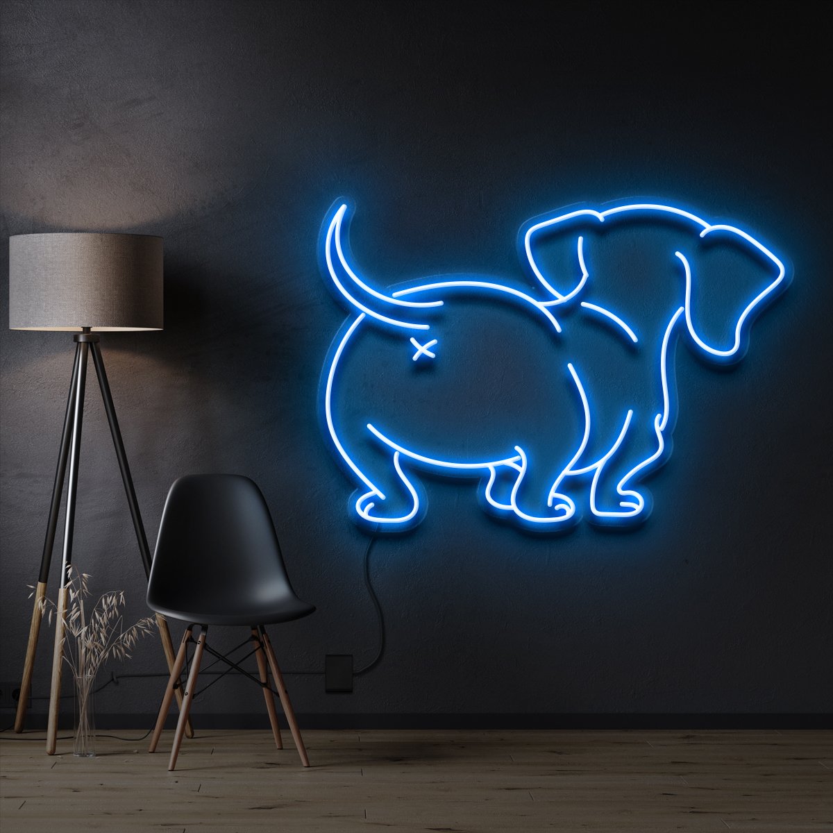 "Dachshund Butt" Neon Sign