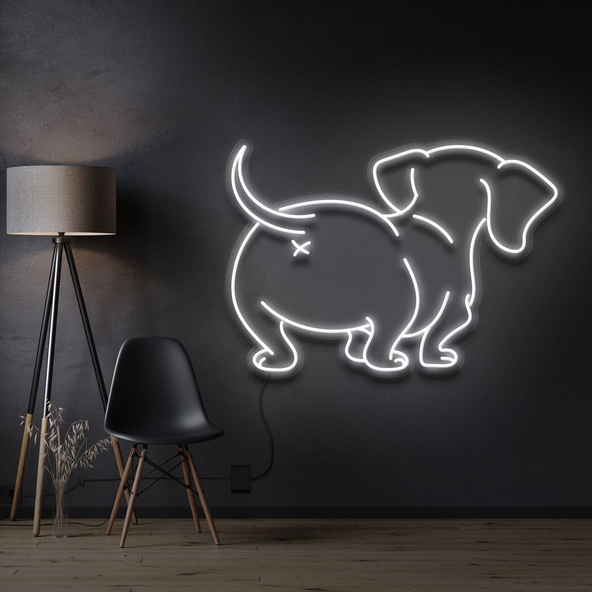 "Dachshund Butt" Neon Sign
