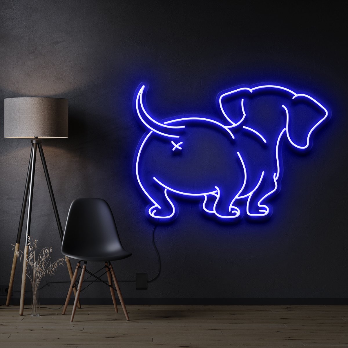 "Dachshund Butt" Neon Sign