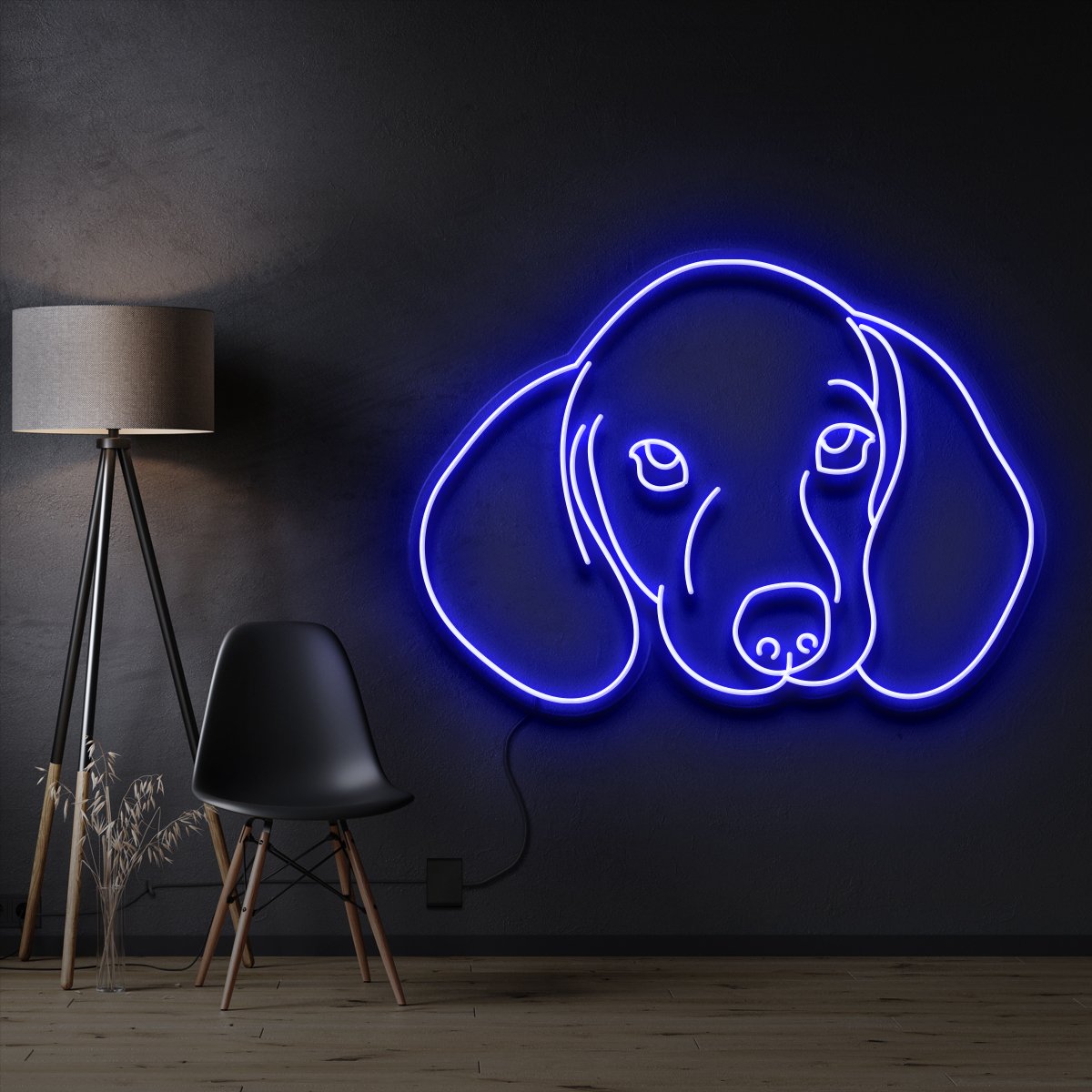 "Dachshund Face" Neon Sign