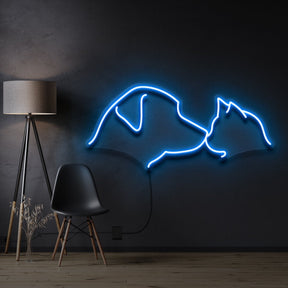"Dog & Cat" Neon Sign