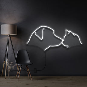 "Dog & Cat" Neon Sign