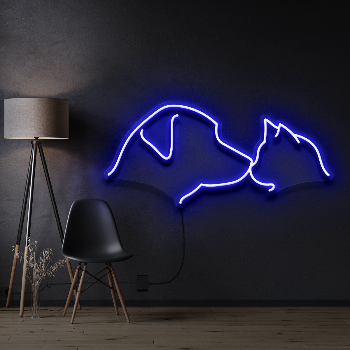 "Dog & Cat" Neon Sign