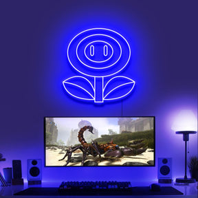 "Flower Power" Gaming Neon Sign