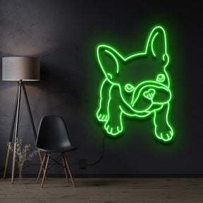 "French Bulldog Puppy" Neon Sign