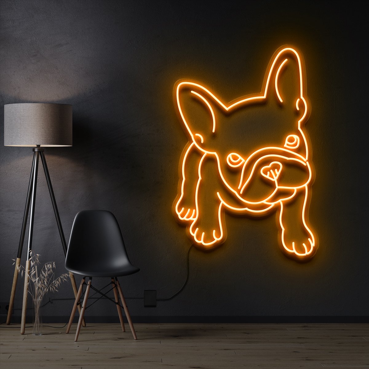 "French Bulldog Puppy" Neon Sign