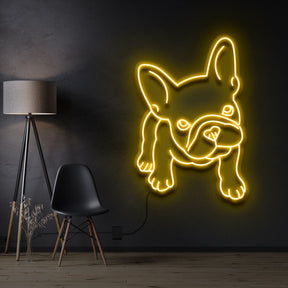 "French Bulldog Puppy" Neon Sign