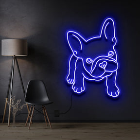 "French Bulldog Puppy" Neon Sign
