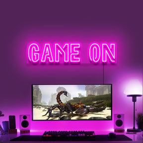 "Game On" Gaming Neon Sign