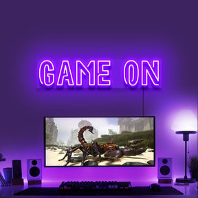 "Game On" Gaming Neon Sign