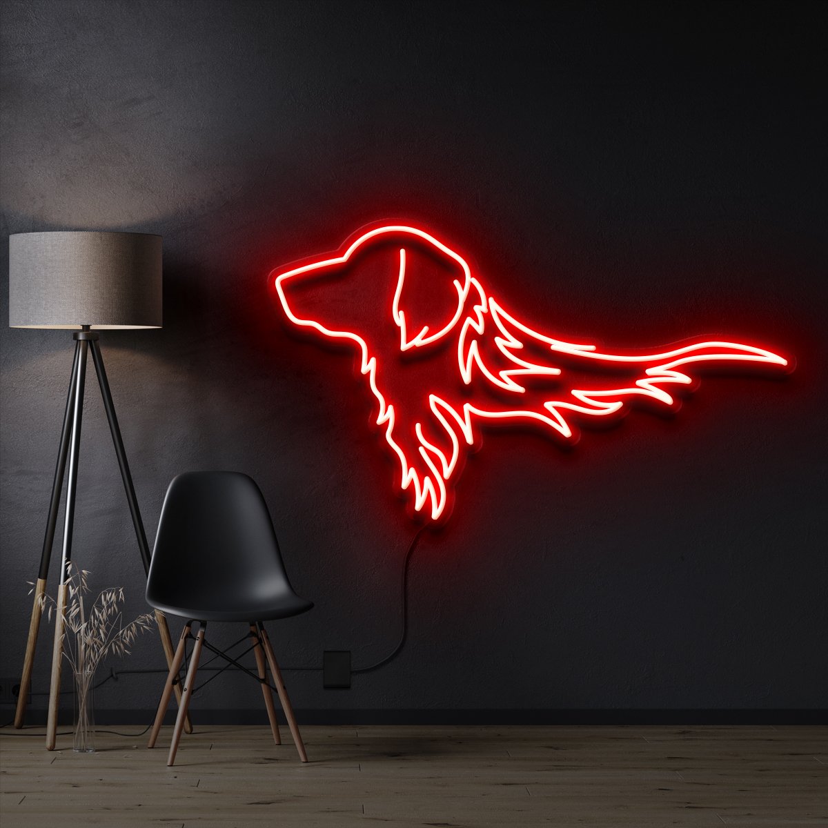"Golden Retriever" Neon Sign