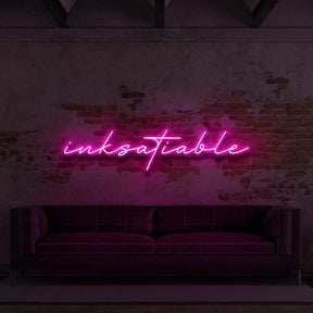 "Inksatiable" Neon Sign for Tattoo Parlours