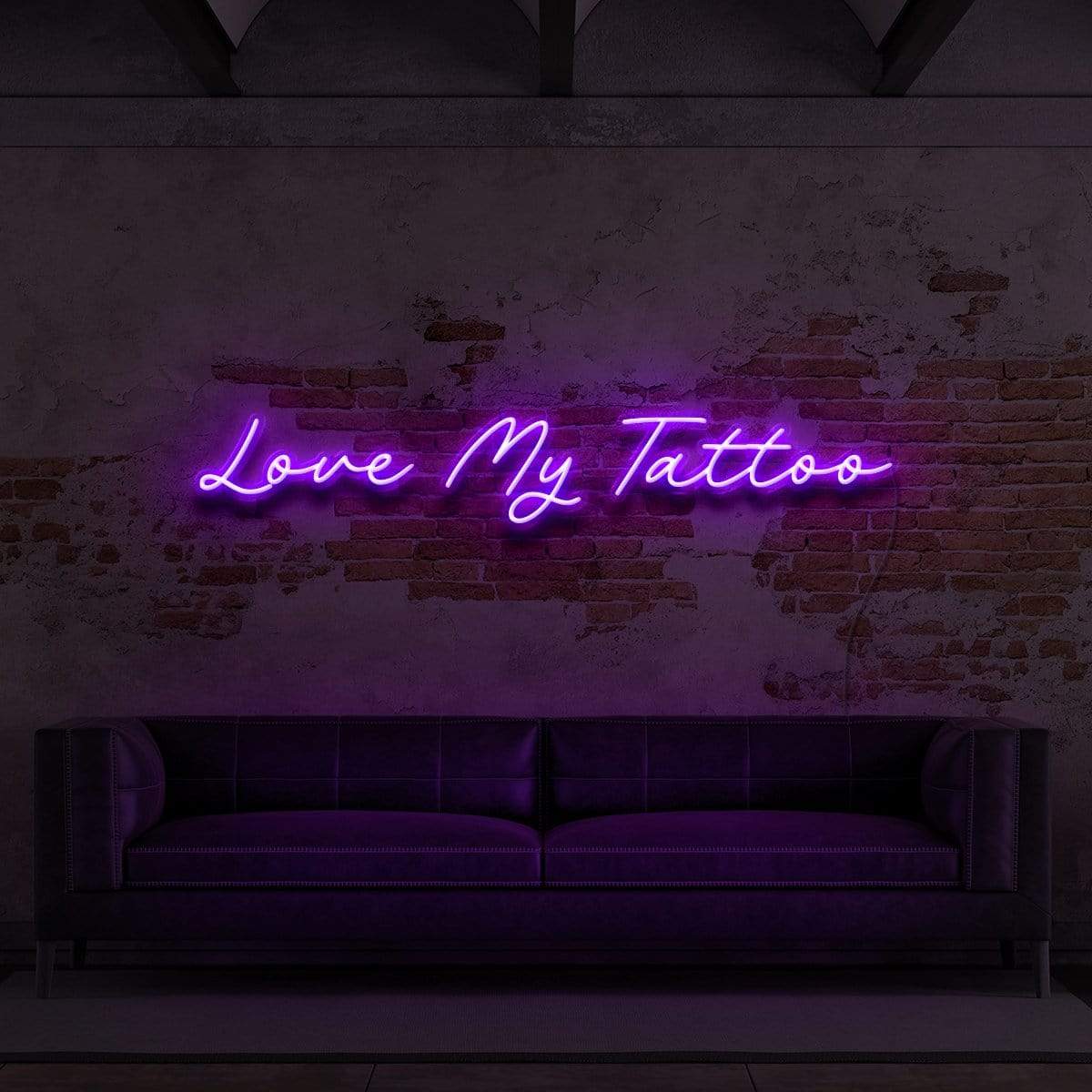 "Love My Tattoo" Neon Sign for Tattoo Parlours