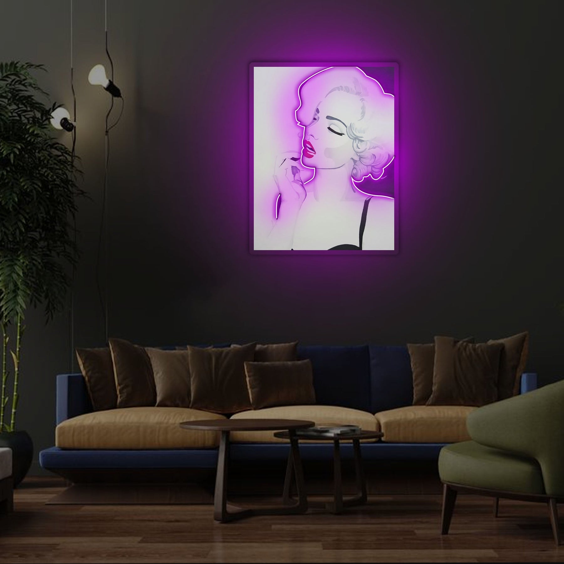 Marilyn Monroe Neon x Acrylic Artwork