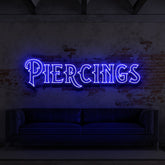 "Piercings" Neon Sign for Tattoo Parlours