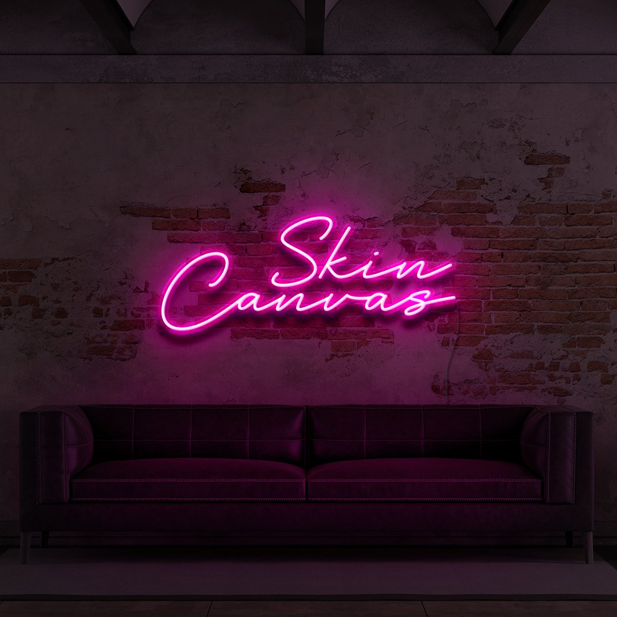 "Skin Canvas" Neon Sign for Tattoo Parlours