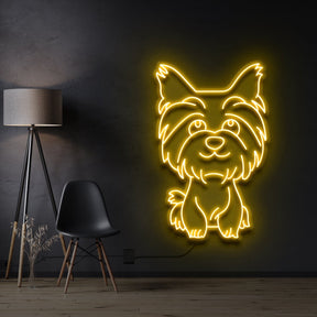 "Yorkshire terrier Puppy" Neon Sign