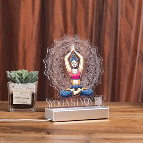 Personalized Yoga Night Light For Yoga Studio SGTN023